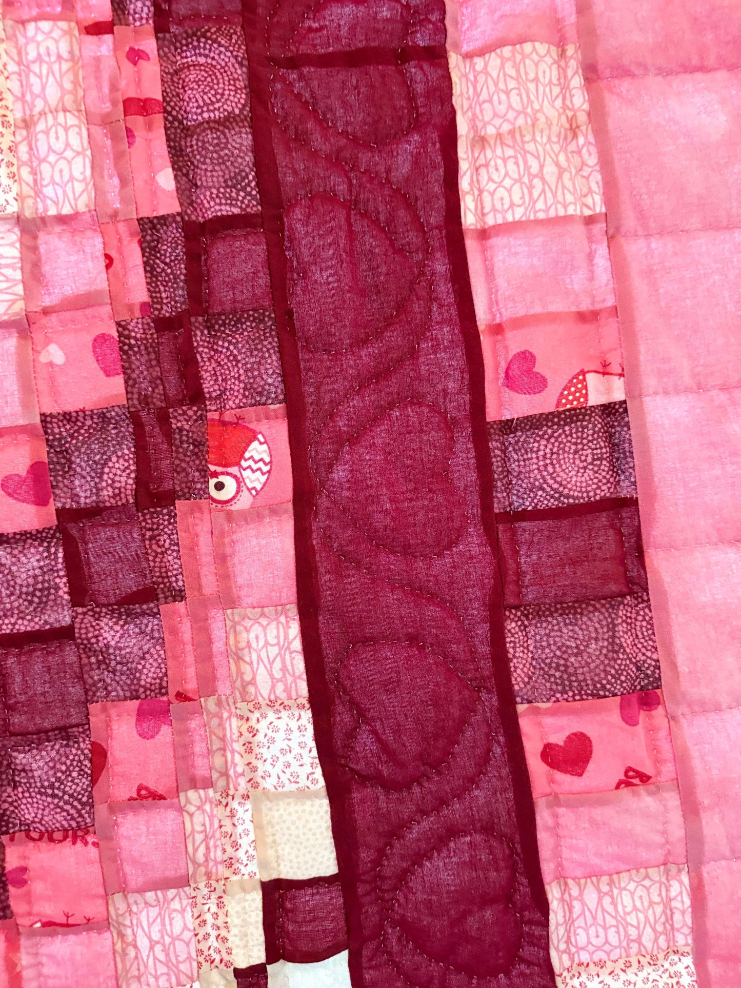 Bargello Heart Quilt