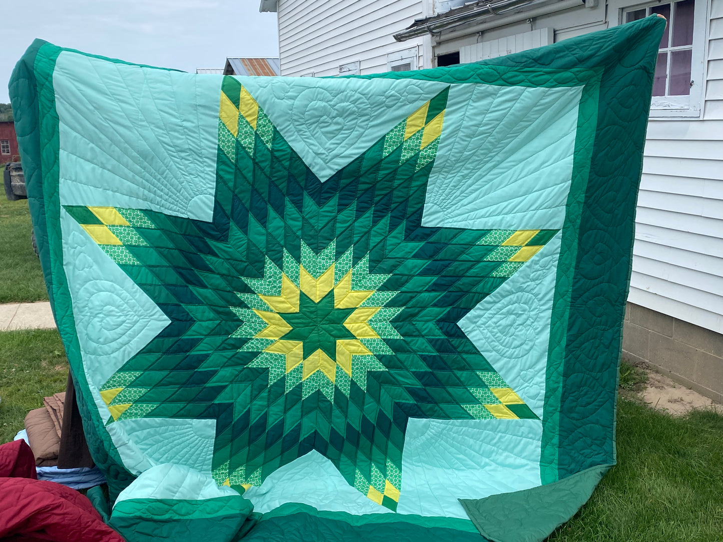 Quilt King Green Star