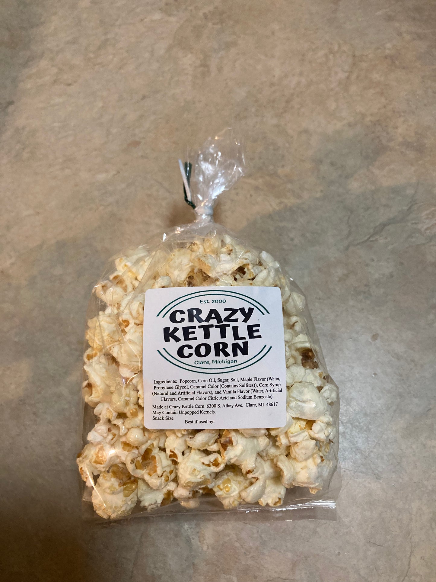 Crazy Kettle Corn 1 oz bag