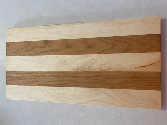 Cherry and Hard Maple Cutting or Charcuterie board