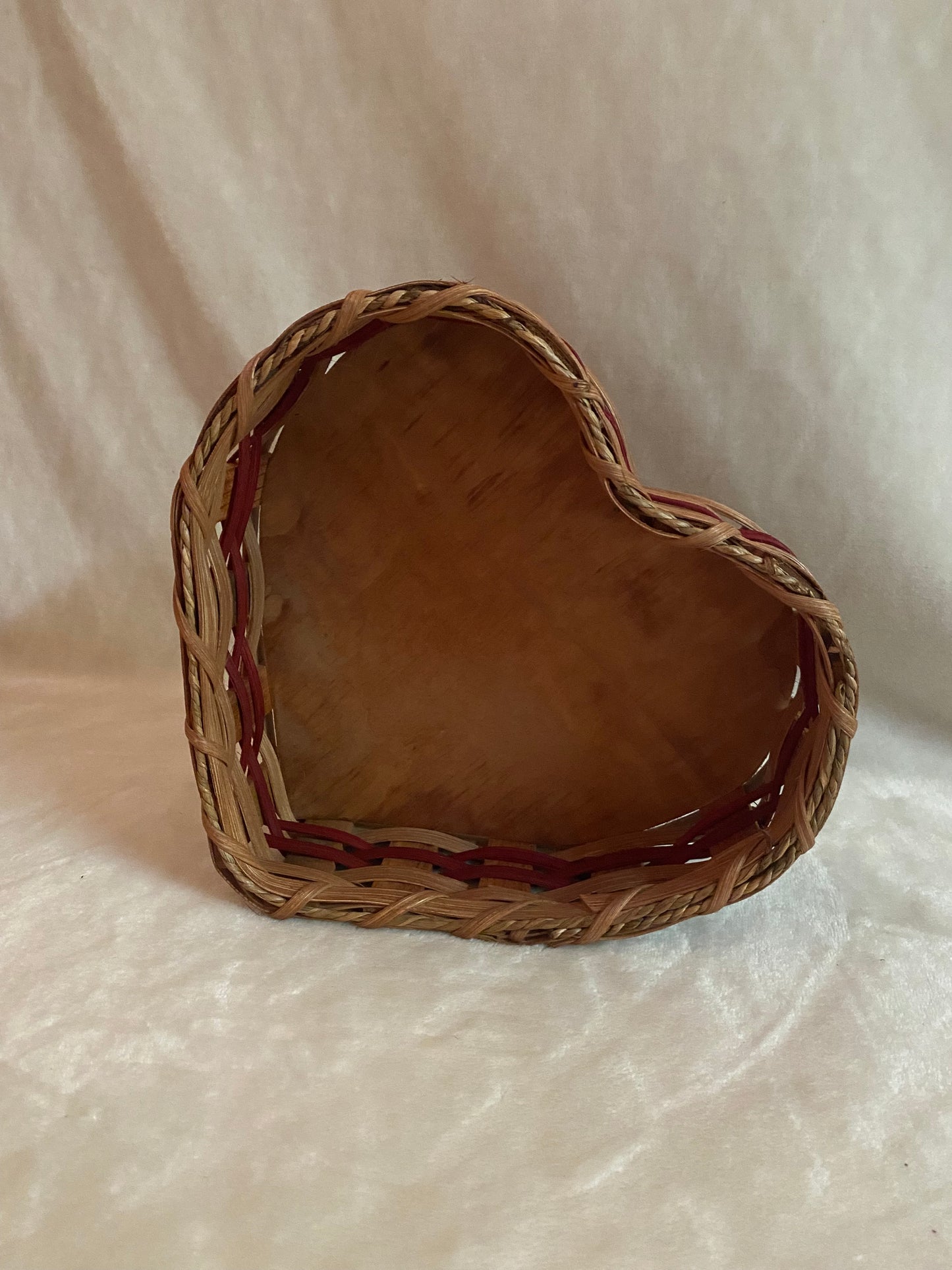 Heart Wicker Basket