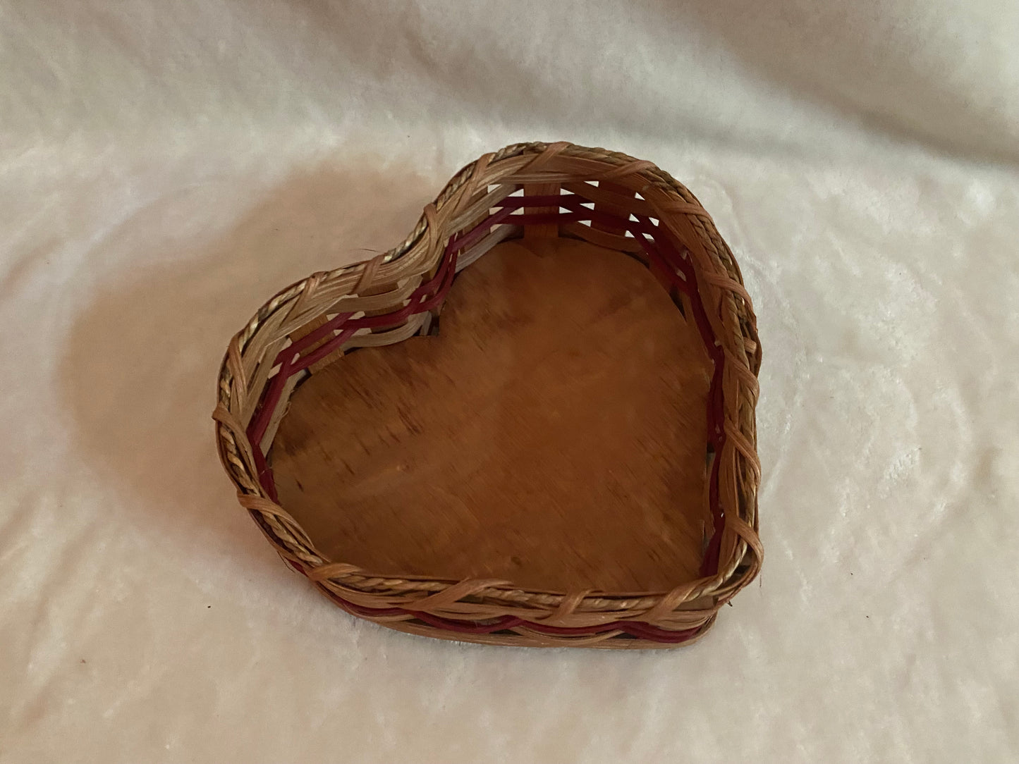 Heart Wicker Basket